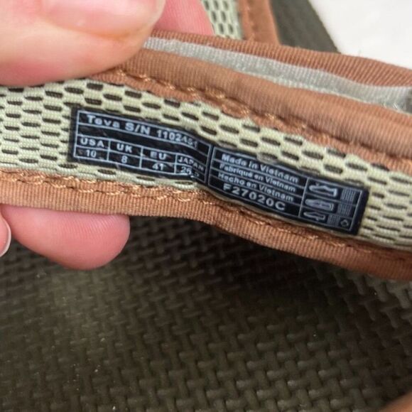 Teva Women's Flatform Universal Mesh Sandals Green Platform Sandals Size 10 - Picture 5 of 8